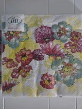 Boston International IHR  13x13 Floral  Lunch Napkins