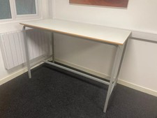 High Work Table Desk - White & Grey - New - H 100 x L 150 x D 75