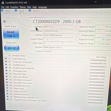 100% Health Crucial X6 2TB Portable External SSD