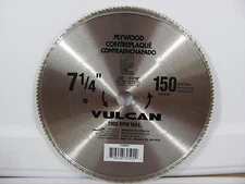 NEW VULCAN Circular Trim Rip Saw Blade 416880OR 7 1/4 " 150 Steel Teeth Plywood