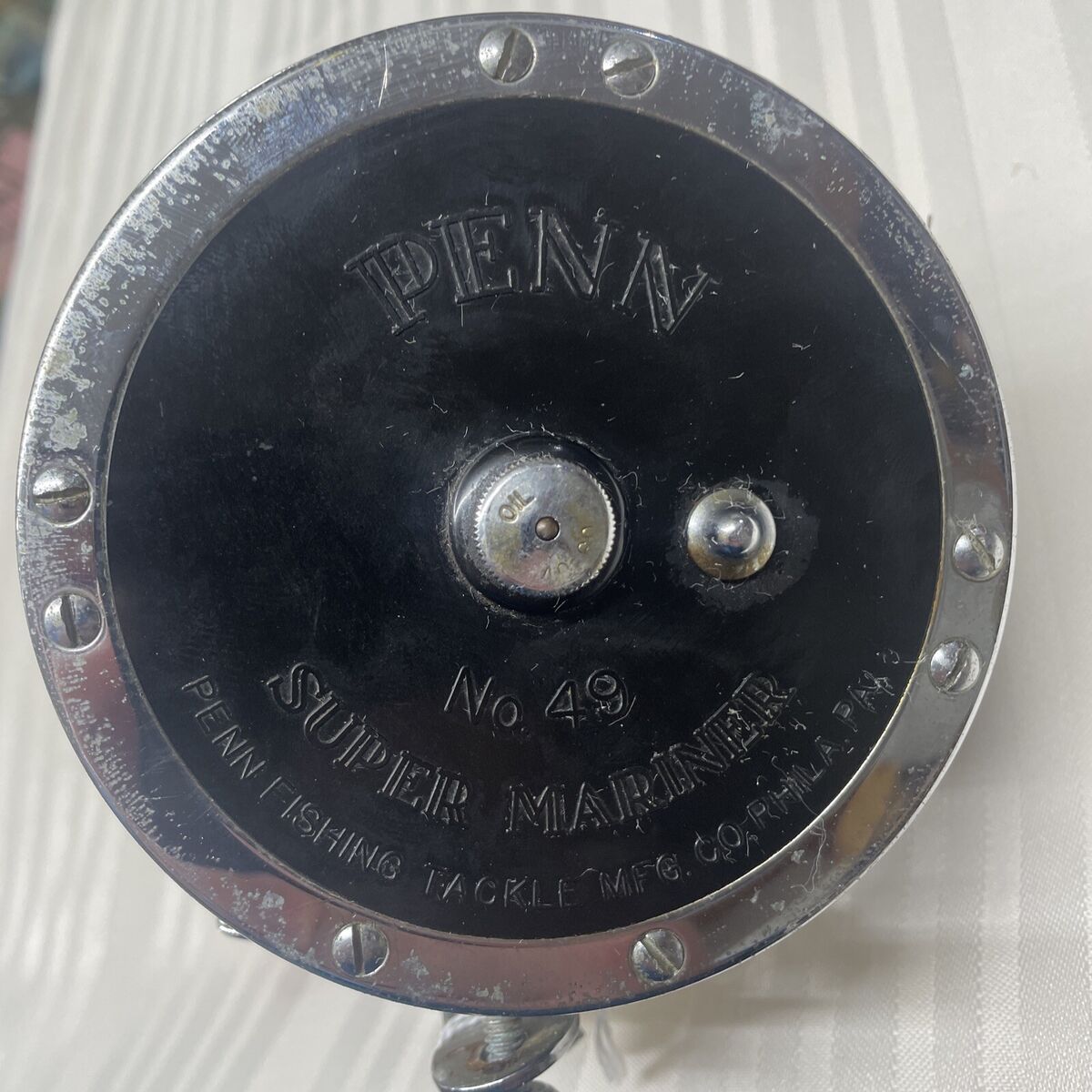 Penn No.49, Red Handle, Super Mariner Deep Sea Fishing Reel 