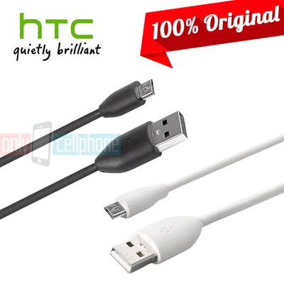 Original HTC OEM Charge Data Cable MicroUSB Black White 3FT 6FT for One M9 M8 M7