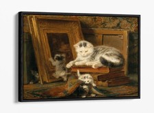 HENRIETTE RONNER KNIP, HIDE AND SEEK -FLOAT EFFECT CANVAS ART PIC PRINT