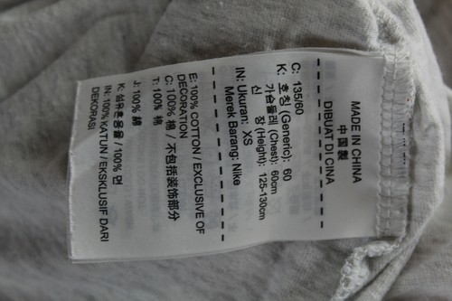 🗡️ SIZE XS NIKE GREY GIRLS KIDS THE NIKE TEE COTTON POST 5+FREE m - Picture 6 of 6