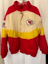 Vintage Kansas City Chiefs Puffer Jacket Pro Line Apex One NFL