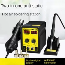 Hot Air Gun Desoldering Station 2-in-1 Thermostatic Soldering Iron 968D