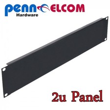 Image of 2U 19” Blank Rack Panel With Black Finish