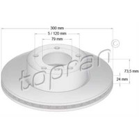 Topran 2X Bremsscheibe Vorne Ø300 Mm BelüFtet FüR BMW 3Er Touring E91 320D 320I