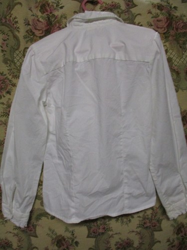 Child Girls White Cotton Blouse CHEROKEE 6-6x Victorian - Picture 2 of 5