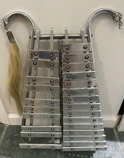 Vintage Bruno Marching Xylophone W/Carrying Strap Mallets & Horse Hair Tassels