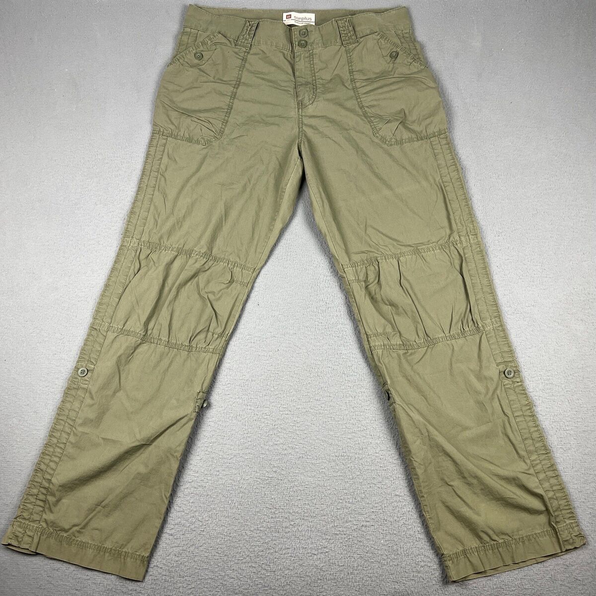 Vintage Gap Surplus Pants Womens 14 Green Roll Up Outdoor Vintage Gap Surplus Pants Womens 14 Green Roll Up Outdoor