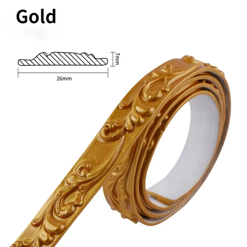 Frame Mold Wall Border Skirting Waist Line 3D Ceiling Edge Self-adhesive - Picture 11 of 20