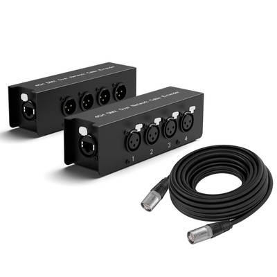 4 CH Sub Snake Box over Ethercon Cable Multi Extender for Stage Lighting and ...