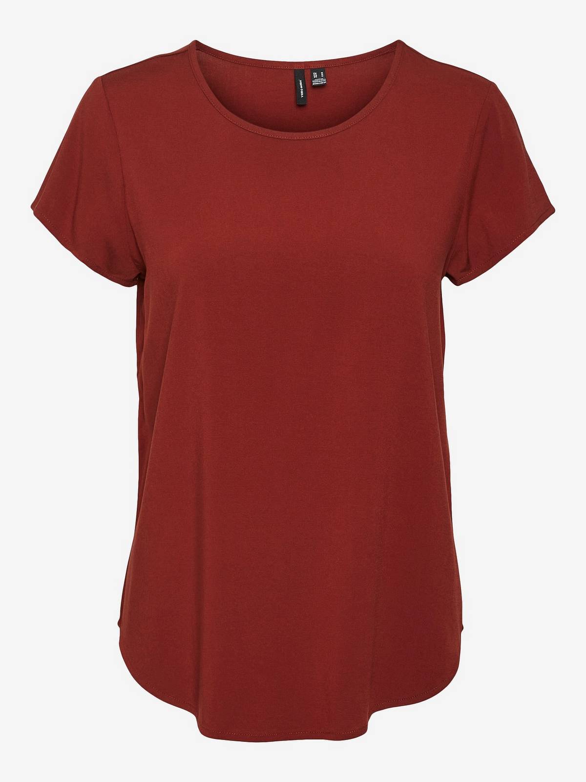Vero Moda Bella Ss Топ - футболка Maniche Corte Rosso - Taglia XL Abbigliamento