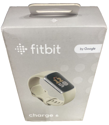 Fitbit Charge 6 Fitness Tracker - Blanco, Caja Abierta (Como Nuevo) - Monitorea Ritmo Cardíaco, Sueño, GPS