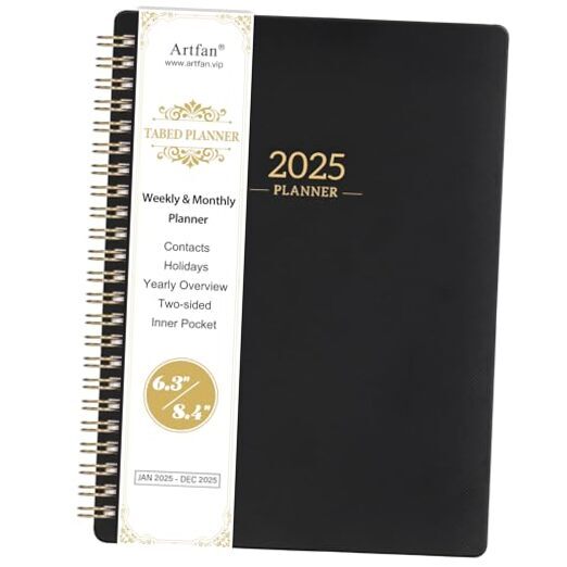 Planner 2025 - Planner/Calendar 2025, Jan.2025 - Dec.2025, 2025 Planner Weekly-image