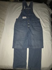 NWT The CHILDREN'S PLACE Denim BLUE Jean OVERALLS Girls 14 30" Waist 28" Inseam