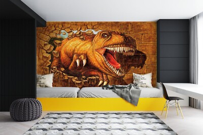 3D Creative Tyrannosaur ZHUA51 Wallpaper Wall Murals Removable Self-adhesive Ann