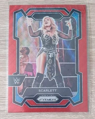 Scarlett WWE Panini Prizm 2024 Red Ruby Wave SmackDown