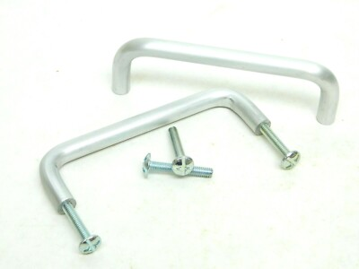 #ad 2 Pack Screws NEW Colonial USA Aluminum 3 1 2quot;CC Cabinet Wire Pull Handle ES $9.99