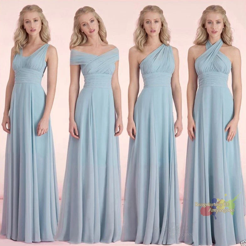 Long Convertible infinity Chiffon Evening Formal Ball Gown Prom