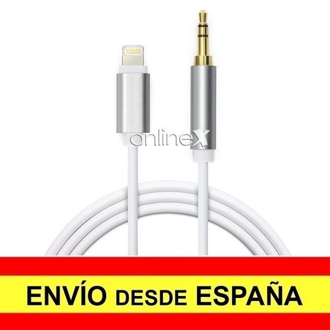 Cable Jack Macho 3,5mm Cable Audio Auxiliar Compatible con iPhone 1,5M a3008