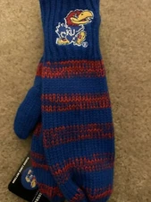 Zoozatz Fleece Lined Kansas Jayhawks Mittens