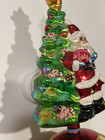 Radko 12" FESTIVE FELLOW TREE TOPPER Santa w/Tree Reflector 20th Anniversary NEW — photo 5