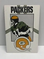 Vintage 1970's GREEN BAY PACKERS Cardboard Display Advertisement UNPUNCHED