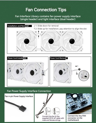 JM-1 PC Cooling Fan Mirror Cycle Light Effect PWM Water Cooling 360mm Cooler Fan - 第 24/28 張圖片