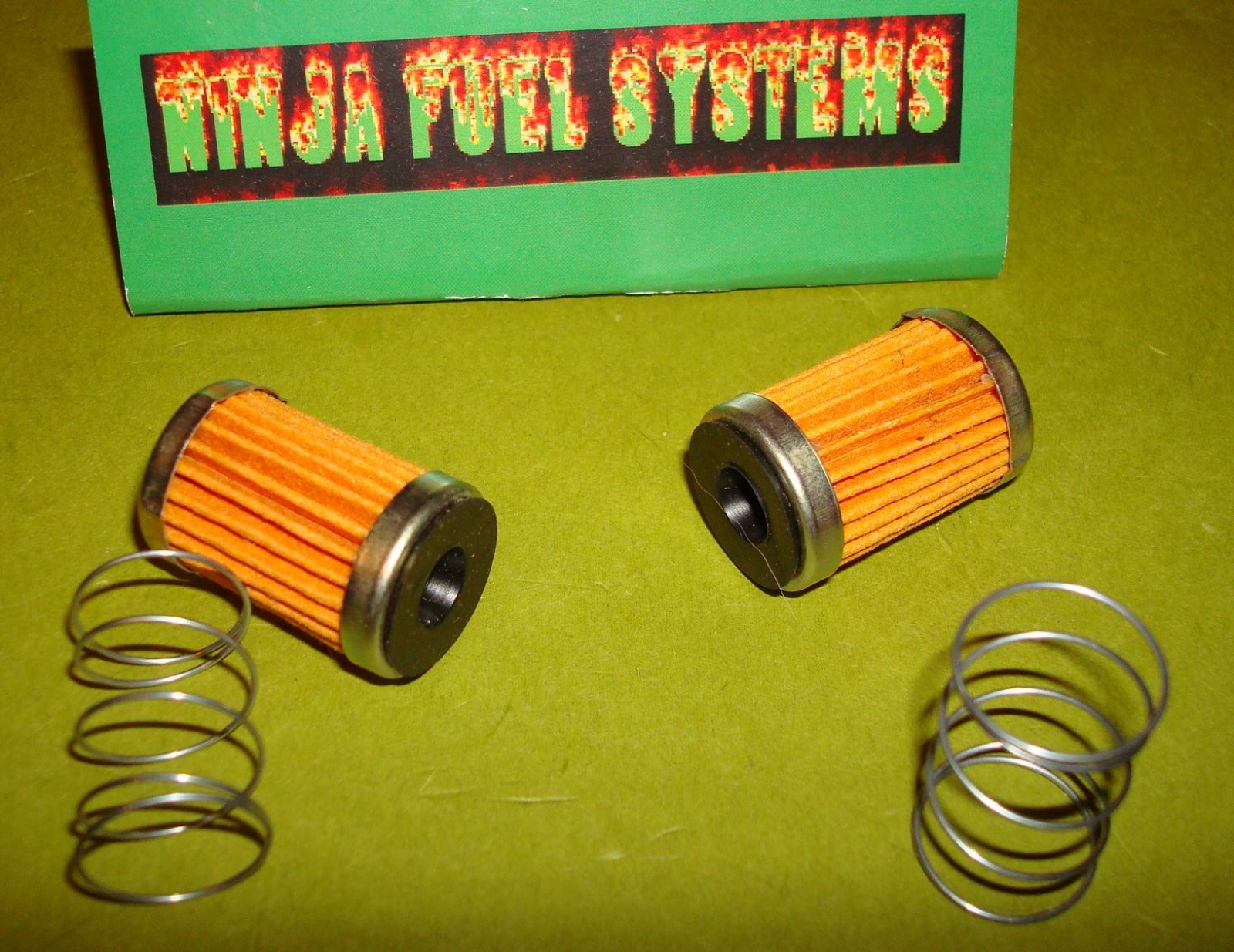 ROCHESTER QUADRAJET CARBURETOR SHORT FUEL FILTER W/CHECK VALVE AND SPRING KIT X2 eBay