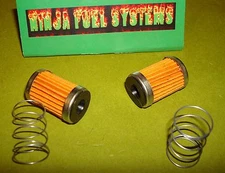 ROCHESTER QUADRAJET CARBURETOR SHORT FUEL FILTER W/CHECK VALVE AND SPRING KIT X2