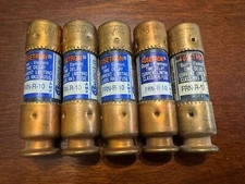 NEW ORIGINAL OEM (LOT of 5) FRN-R-10 COOPER BUSSMAN TIME DELAY FUSE FUSETRON