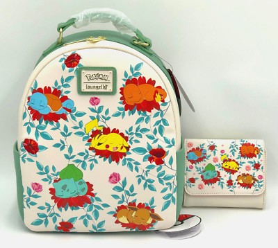 Pokemon Floral Mini Backpack Loungefly Pokémon Ash & Pokémon Floral Mini Backpack  main image 2