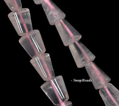 14X13MM ROSENQUARZ EDELSTEIN LOSE PERLEN 7 Zoll - Bild 1 von 4