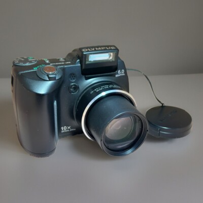 Olympus SP-500UZ 6MP 10x Zoom Digital Bridge Camera TESTED + Memory Card