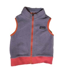 Patagonia Toddler Sleeveless Vest 12-18 M Synchilla Fleece Full Zip Warm Jacket