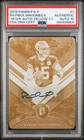 2019 PANINI PLATES & PATCHES PLATE #1 PATRICK MAHOMES II 1/1 PSA AUTH AUTO 10
