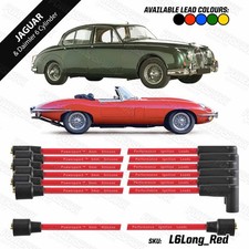 Jaguar XK engine HT Leads Red 8mm Double Silicone Long Set for E Type and XJ