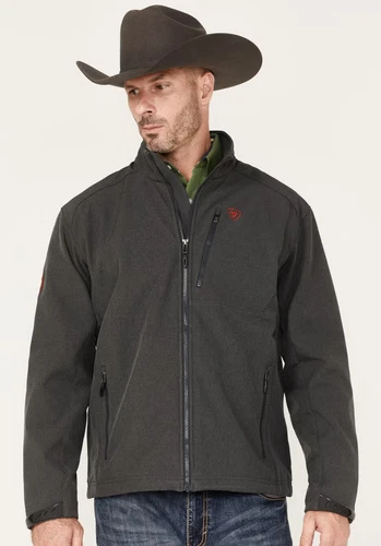 Ariat® (Men's 3XL) Logo 2.0 Americana™ Softshell Jacket in Charcoal - $135 - product listing photo