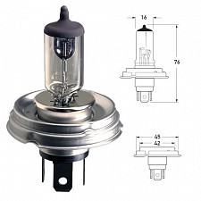 Vespa T5 Mk1, Cosa, Halogen Headlight Bulb MK1 T5 Square Tail 12V/45/40W