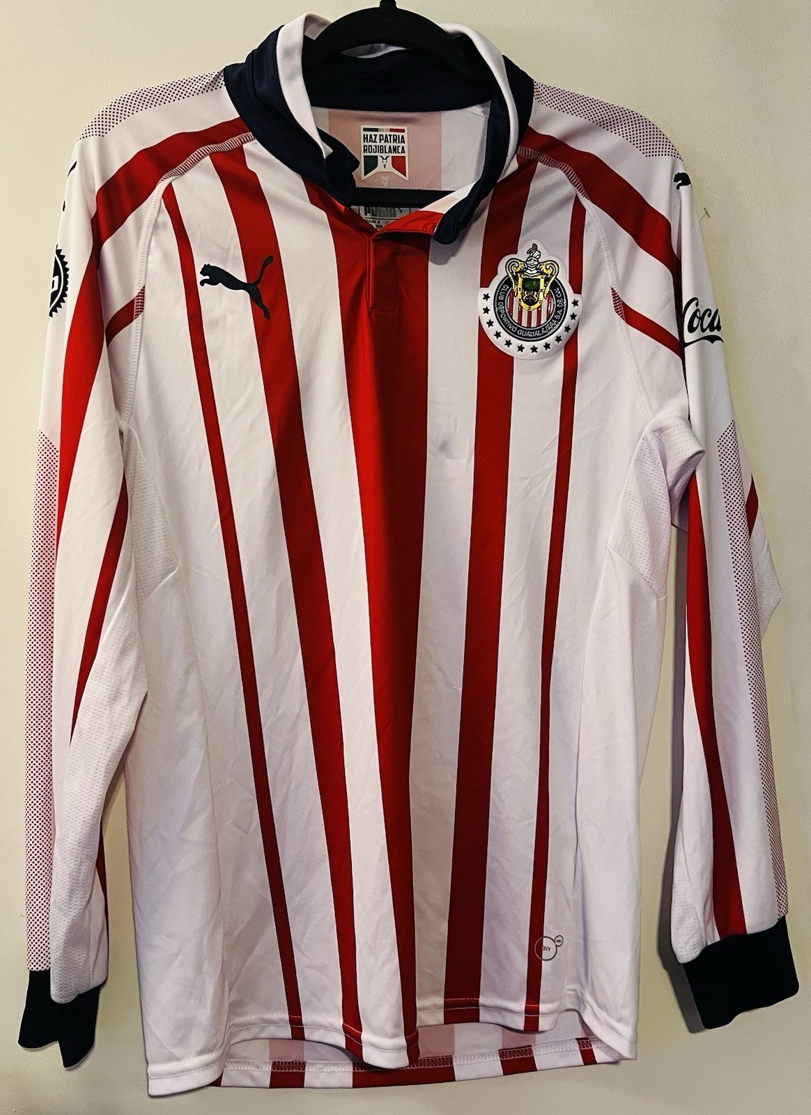 Club Deportivo Guadalajara Chivas Home Haz Patria Rojiblanca Jersey 18-19 Medium
