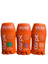 LOT OF 3 Carpe Antiperspirant DEODORANT STICK , 1.69oz NEW SEALED