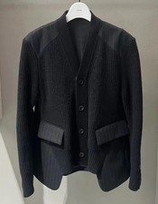 Autumn Lady New Sacai Luck Long Sleeve Splicing Knitted Suit Jacket Tops  SML  