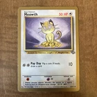 Meowth - 56/64 - Jungle Set - Gold Border US Promo - Pokemon Card Vintage
