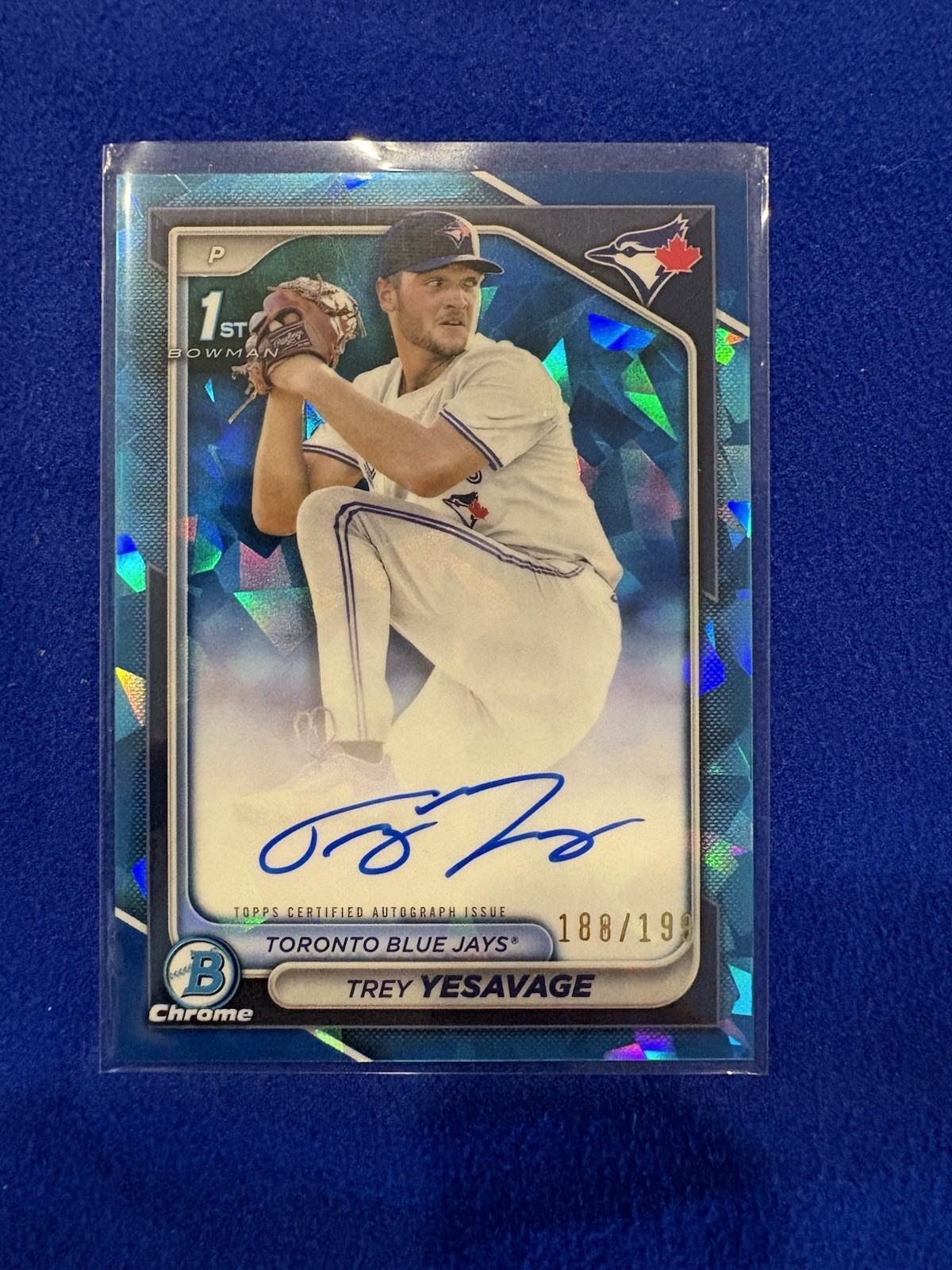 2024 Bowman Draft Sapphire #CPA-TY Trey Yesavage Auto /199