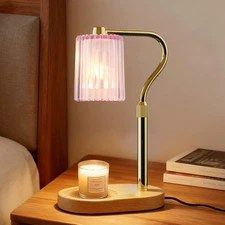 timer-functioned wax melting lamp, adjustable height, dimmable light，dual bulbs