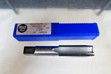 Vintage Wells Tools Carbon Steel Taper Pipe Tap 1-14 Greenfield USA w/Case
