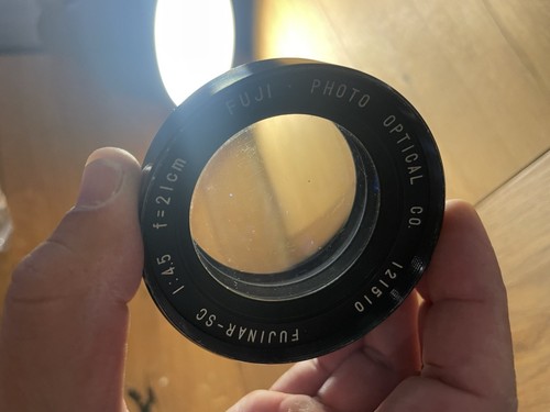 *Exc+5* Fuji Fujinar SC 21cm 210mm F/4.5 Objektiv nur passend für No.3S Auslöser von JPN - Bild 5 von 11