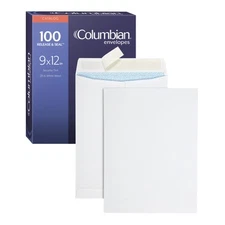 Columbian 9 x 12 Catalog Envelopes Self Seal Closure 28 lb White Wove for Mai...